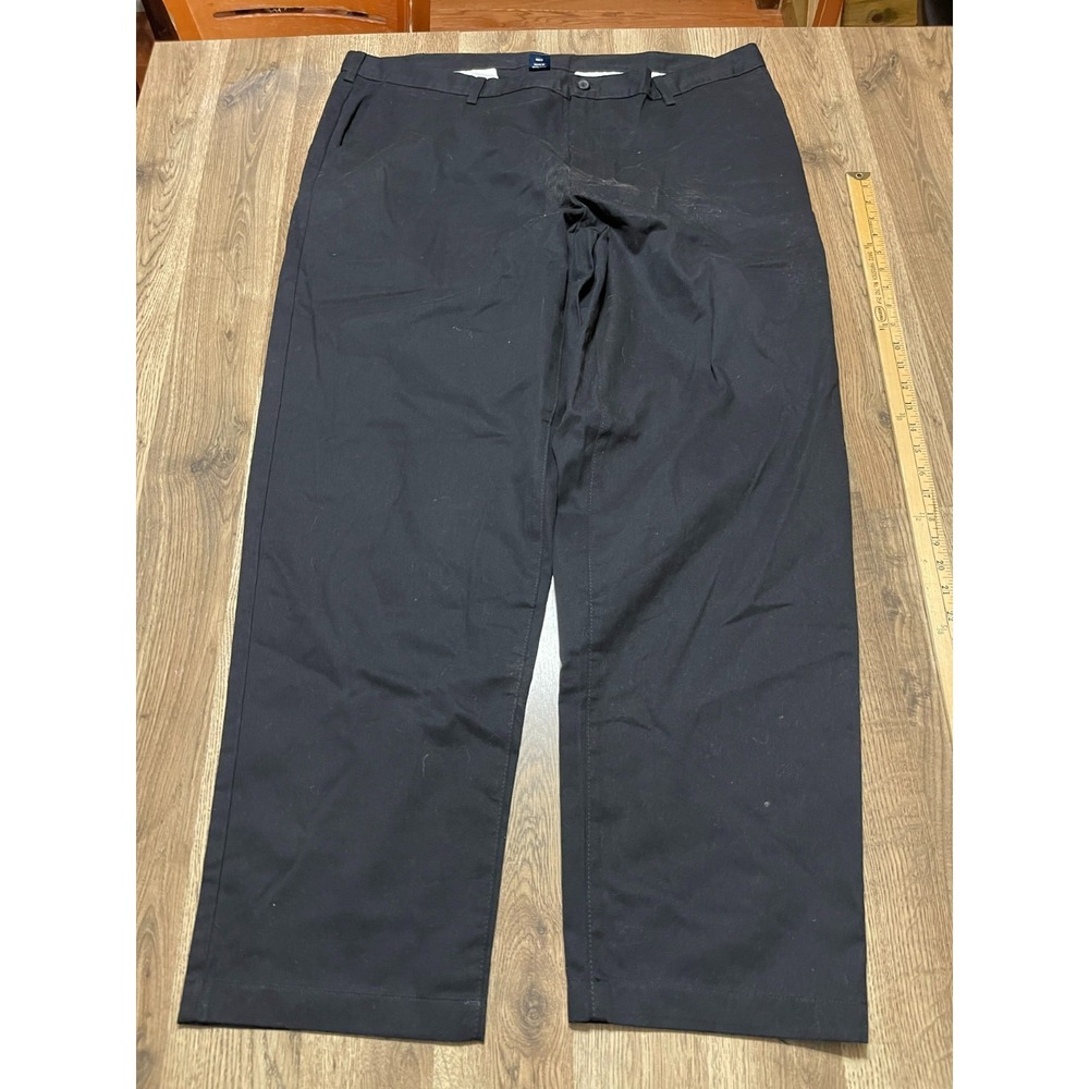 George Pants, Men's Size 44x32, Black, Dress Pants, Flat Front
